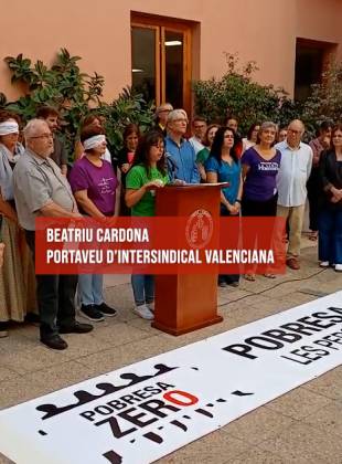 Intersindical Valenciana amb Pobresa Zero “Les persones primer”